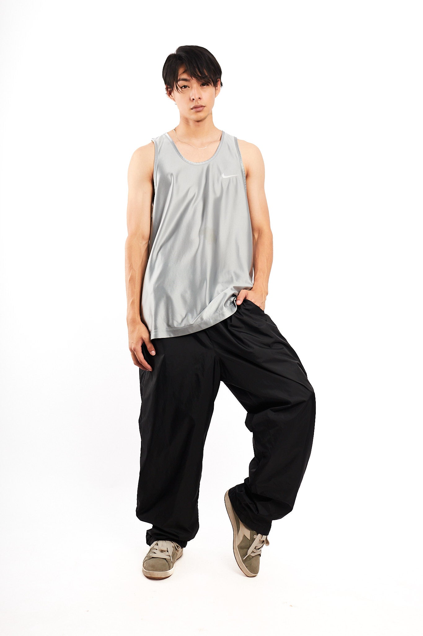 1990 Vintage Nike Metallic Tanktop Jersey (L)