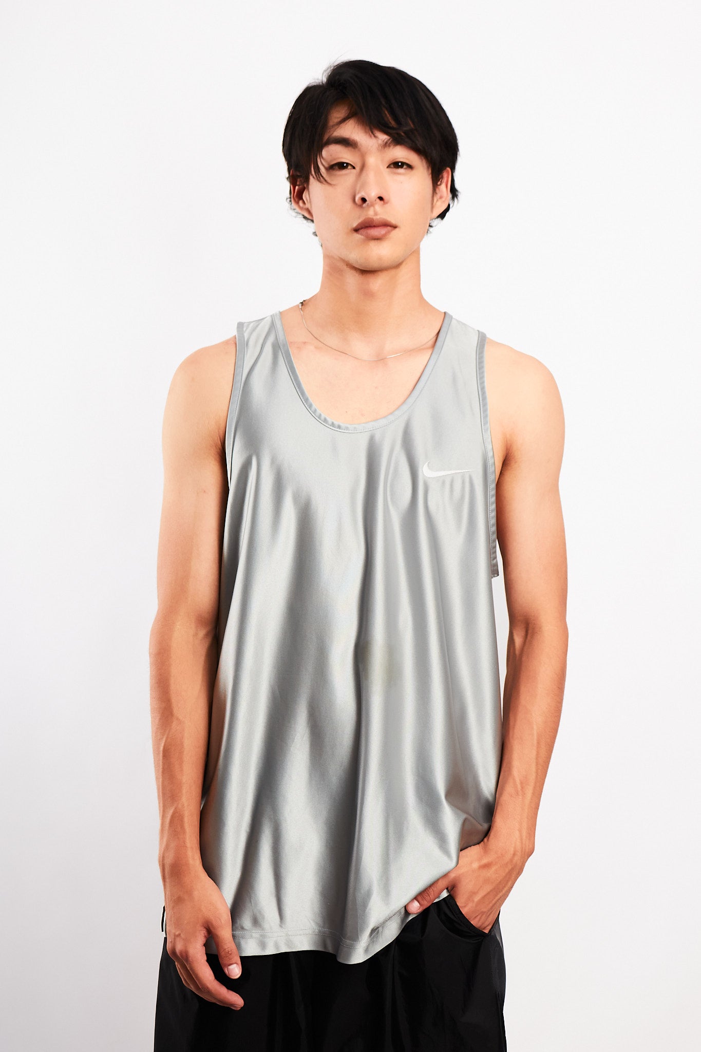 1990 Vintage Nike Metallic Tanktop Jersey (L)