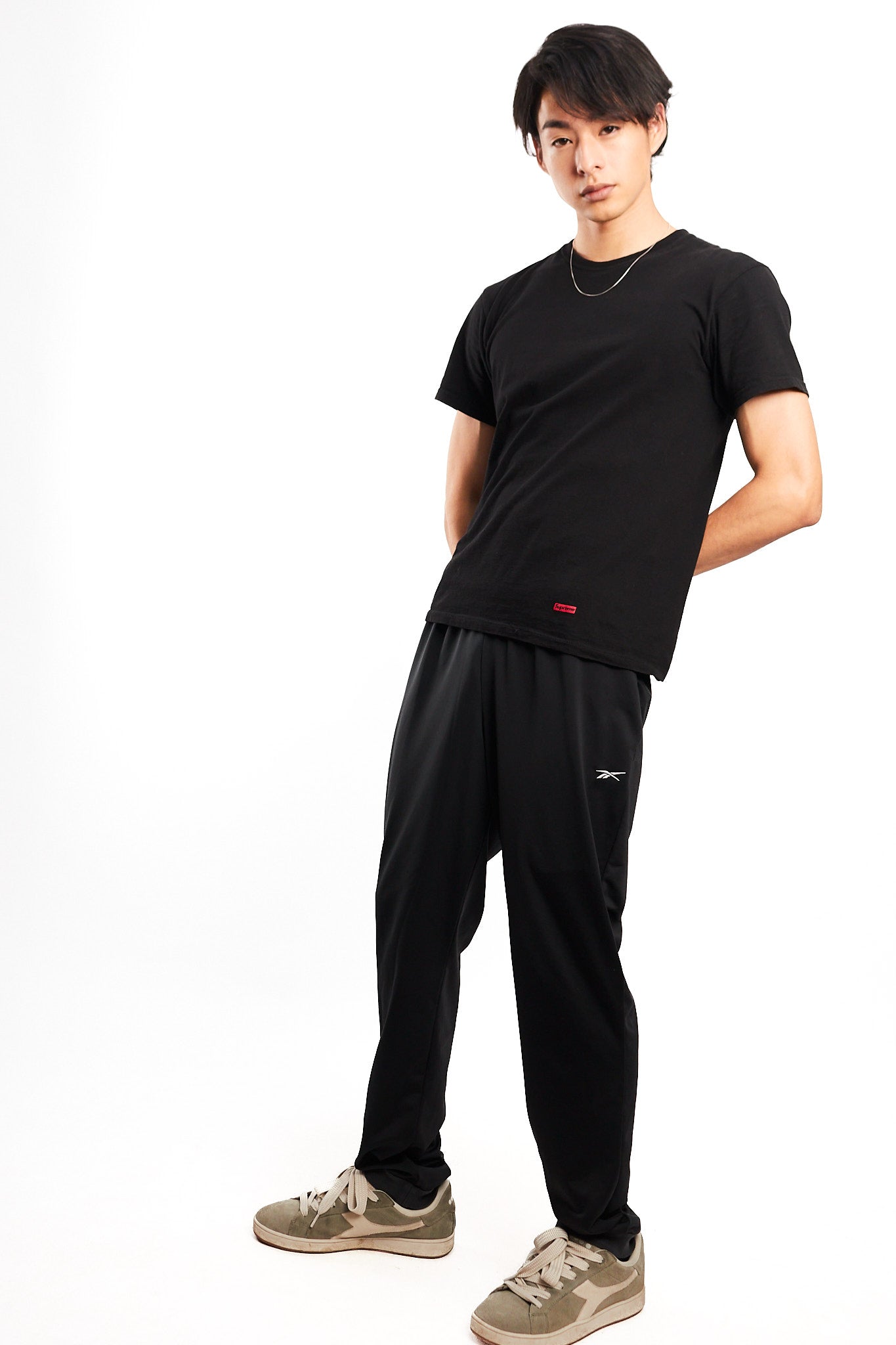 2000 Vintage Reebok Black Track Pant (S/M)
