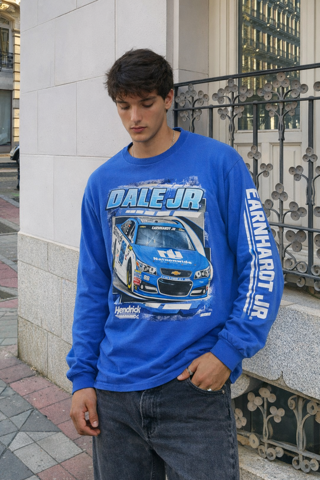 2000 Vintage Nascar Chevrolet Dale Jr Spell Out Longsleeve (M)