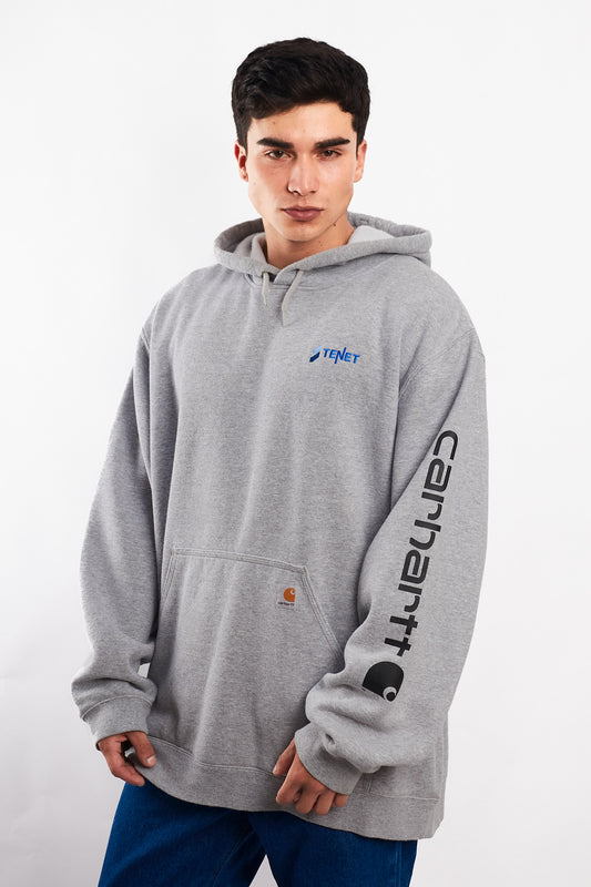 2000 Vintage Carhartt Spell Out Heavy Cotton Hoodie (XL)