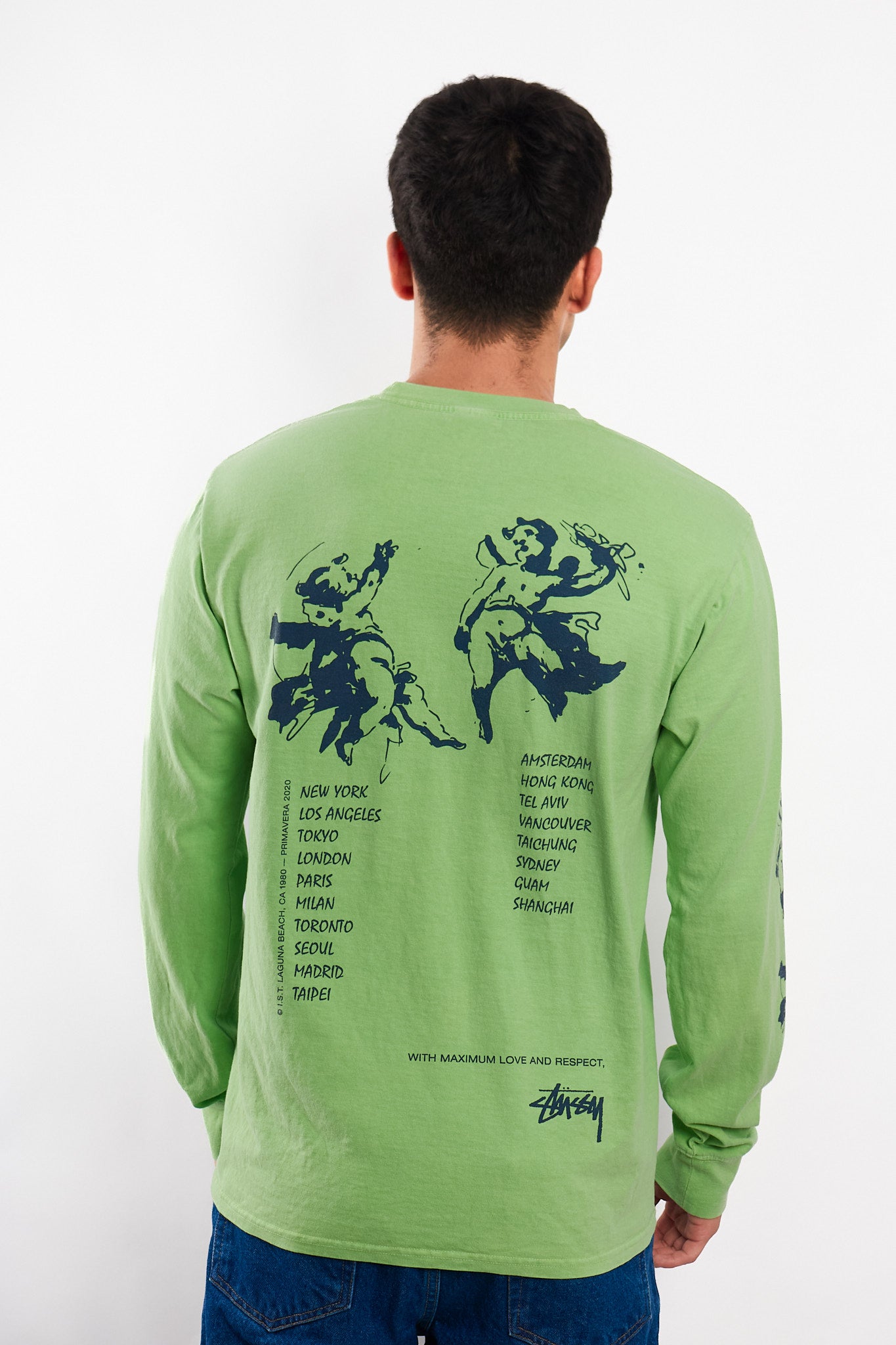 Vintage Stussy Angels Pigment Longsleeve  (M)