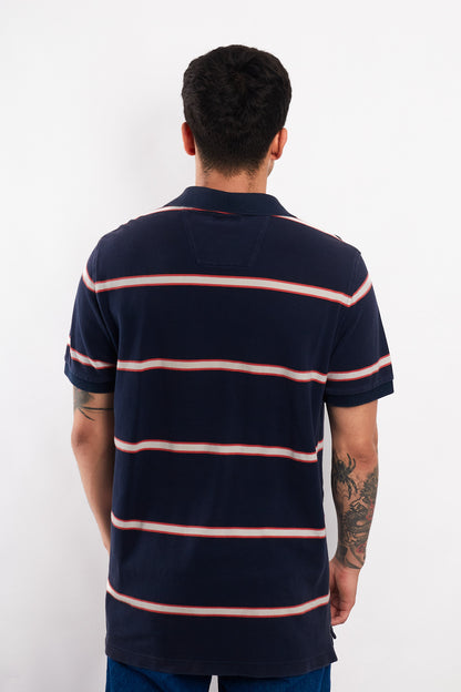 2000 Nautica Striped Polo Shirt (M/L)