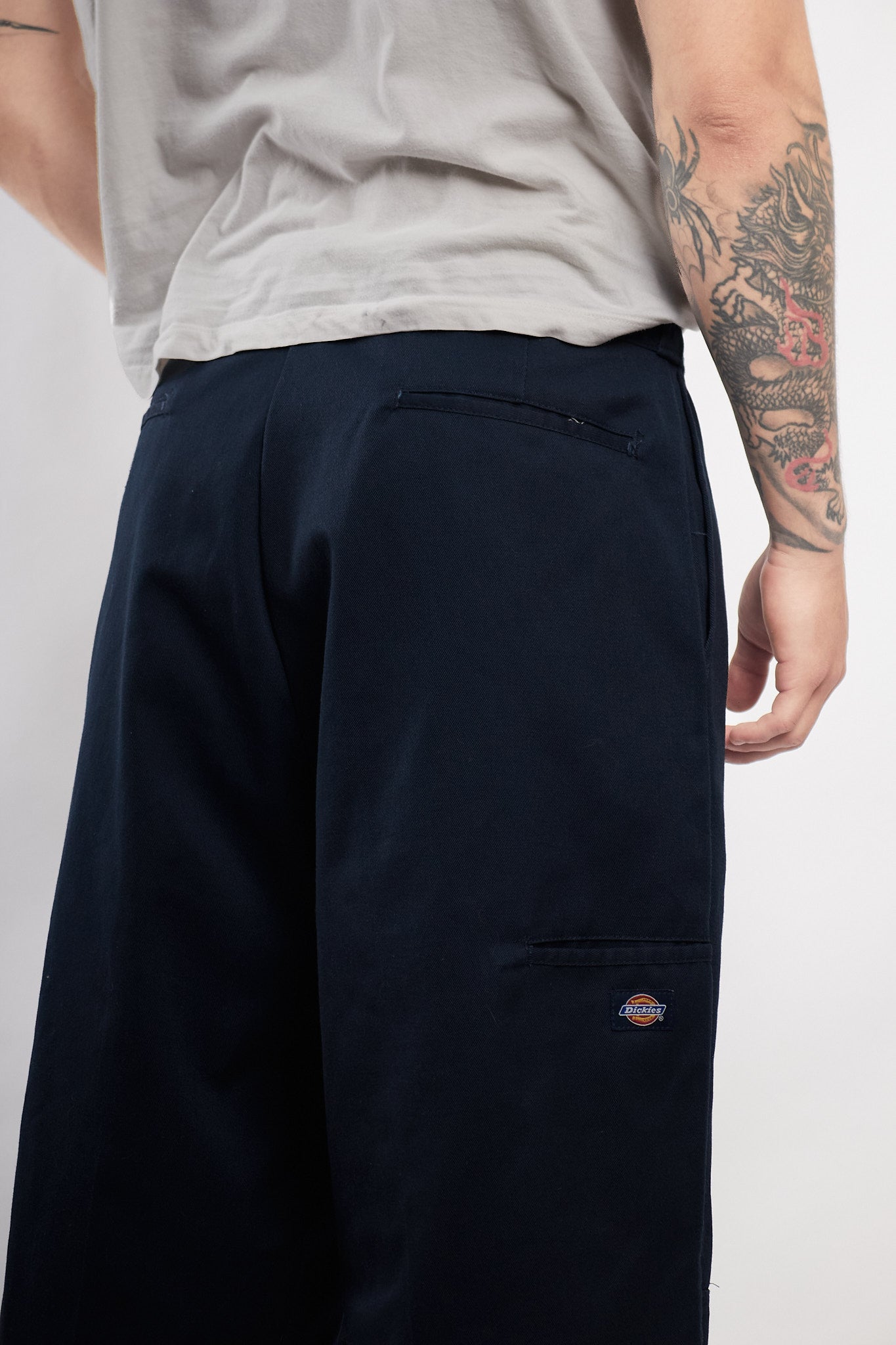 2000 Vintage Dickies Navy Baggy Work Pant (34)