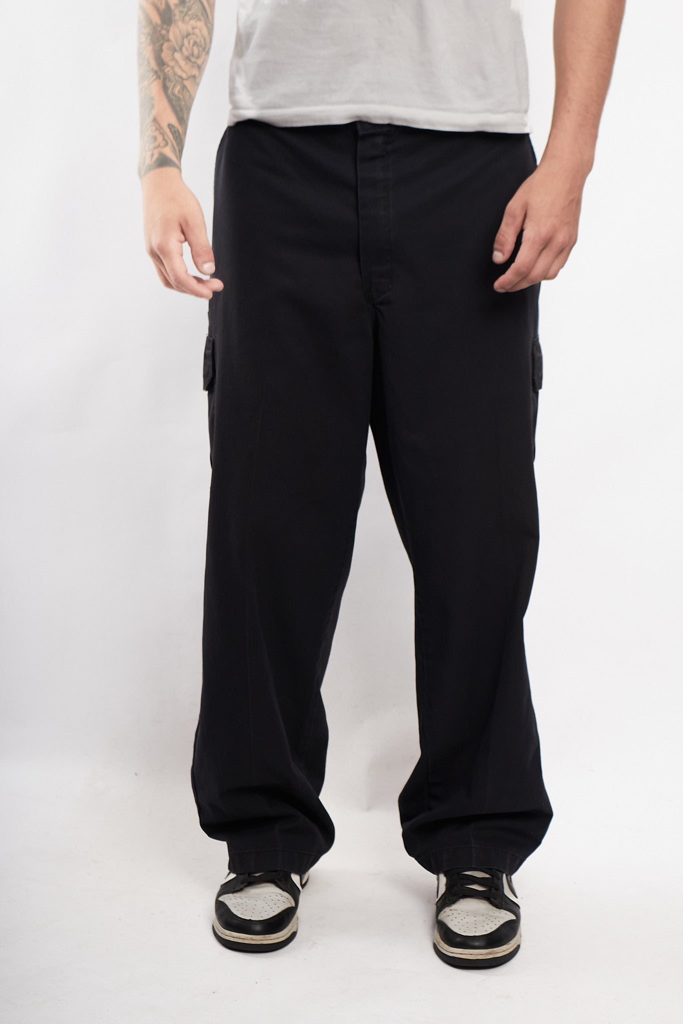 2000 Dickies Black Baggy Cargo Pant (36/38)