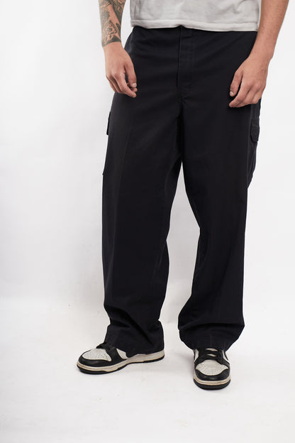 2000 Dickies Black Baggy Cargo Pant (36/38)