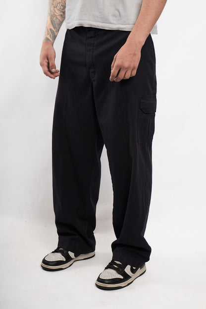 2000 Dickies Black Baggy Cargo Pant (36/38)