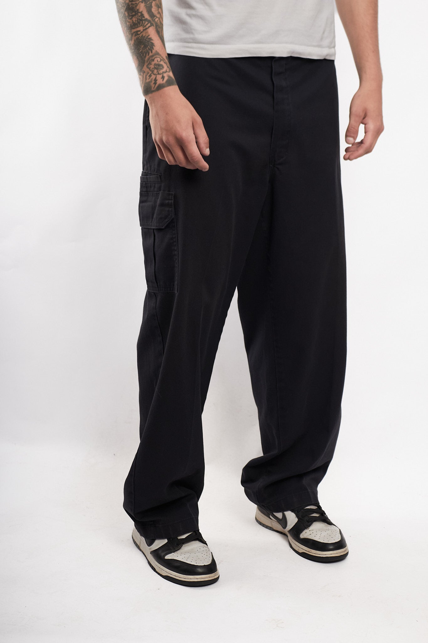 2000 Dickies Black Baggy Cargo Pant (36/38)