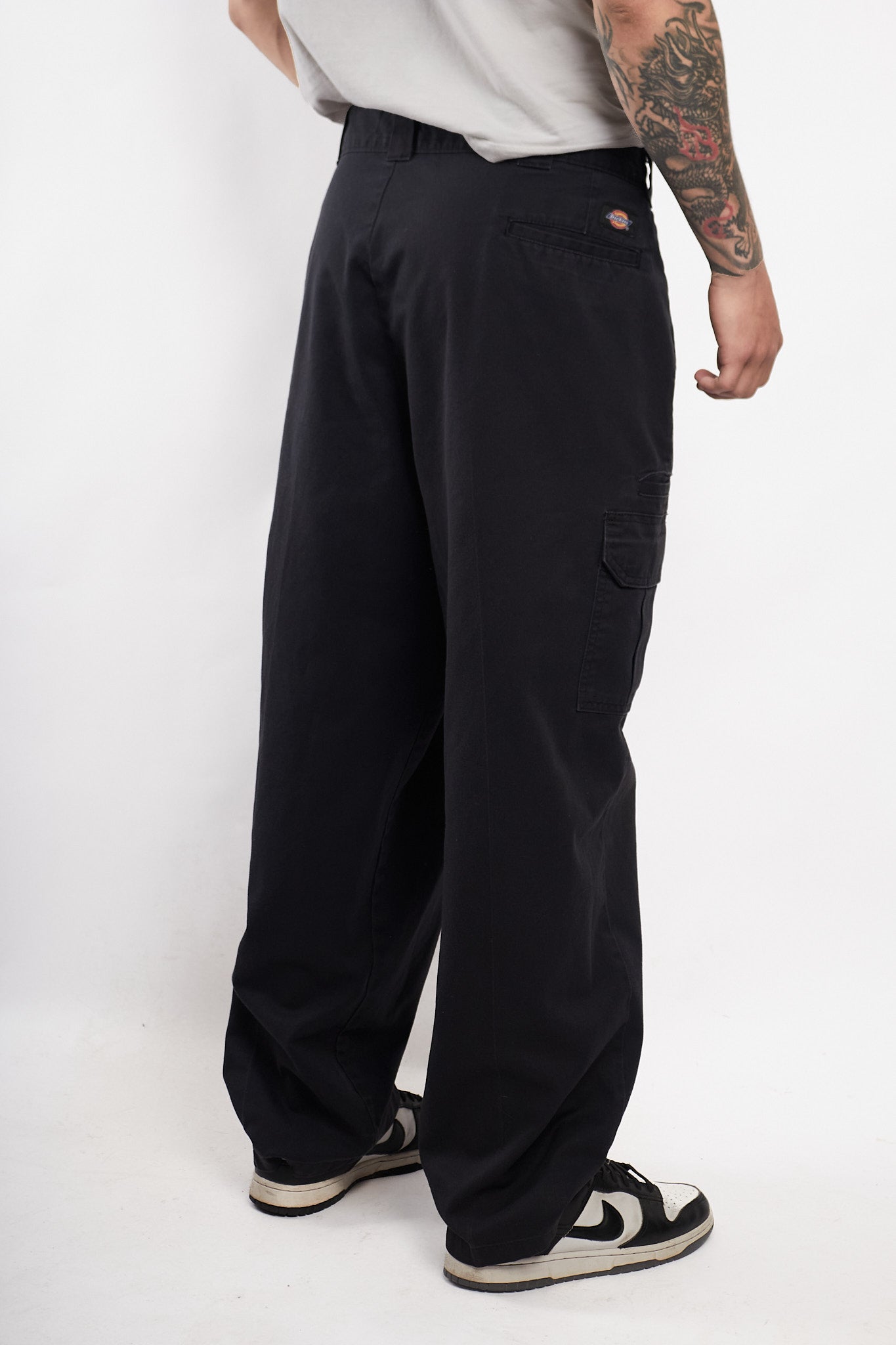 2000 Dickies Black Baggy Cargo Pant (36/38)