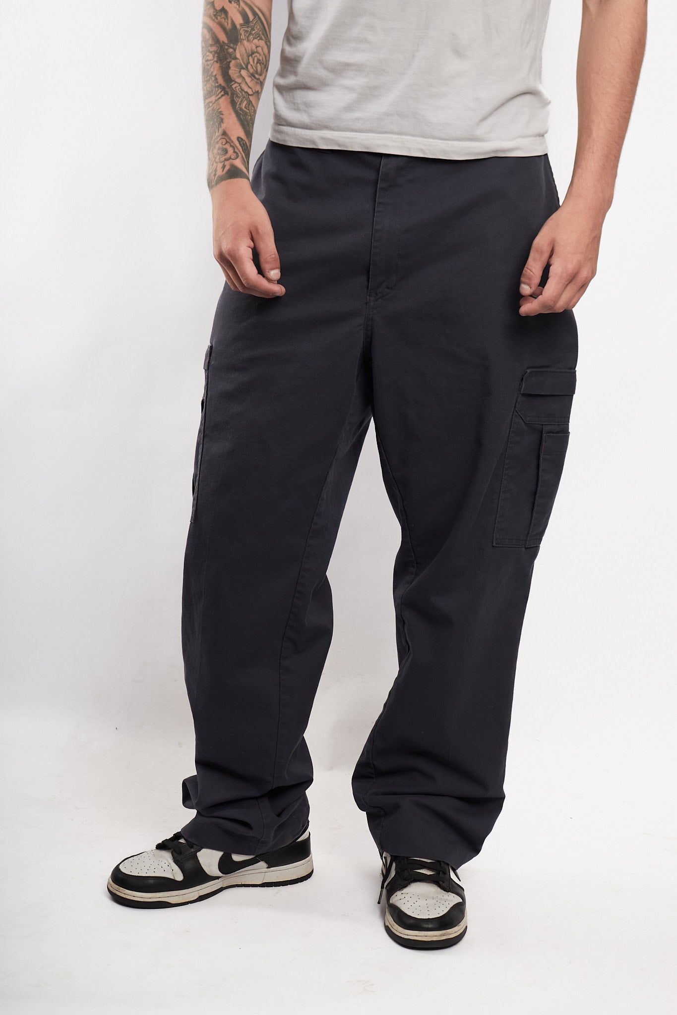 2000 Dickies Steel Blue Baggy Cargo Pant (36)