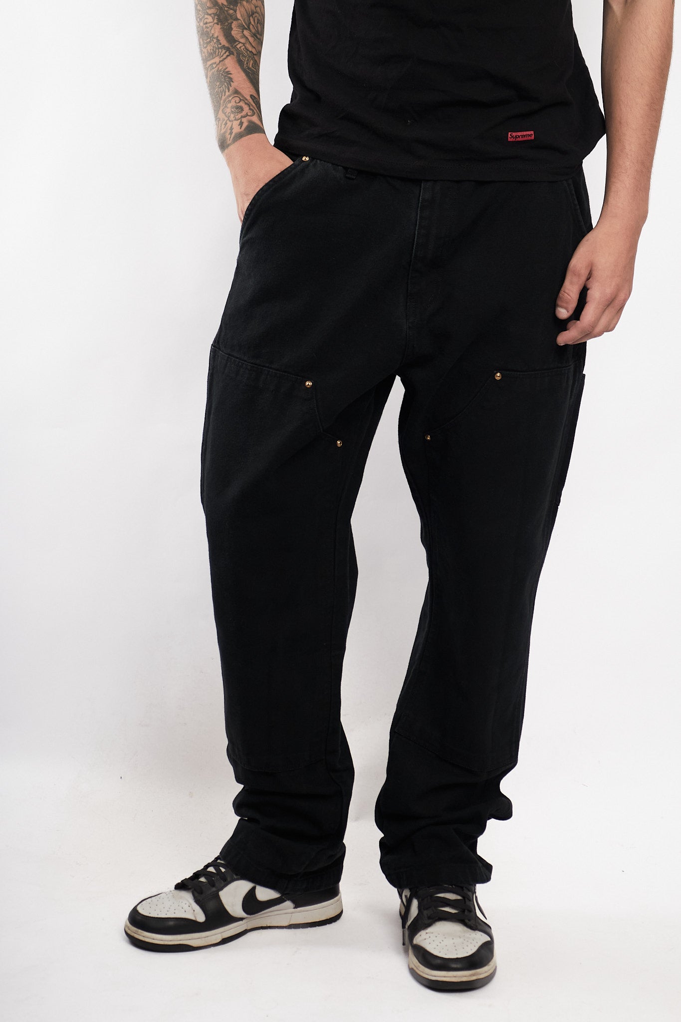 Vintage 2000 Carhartt Black Double Knee Carpenter Pant (32)