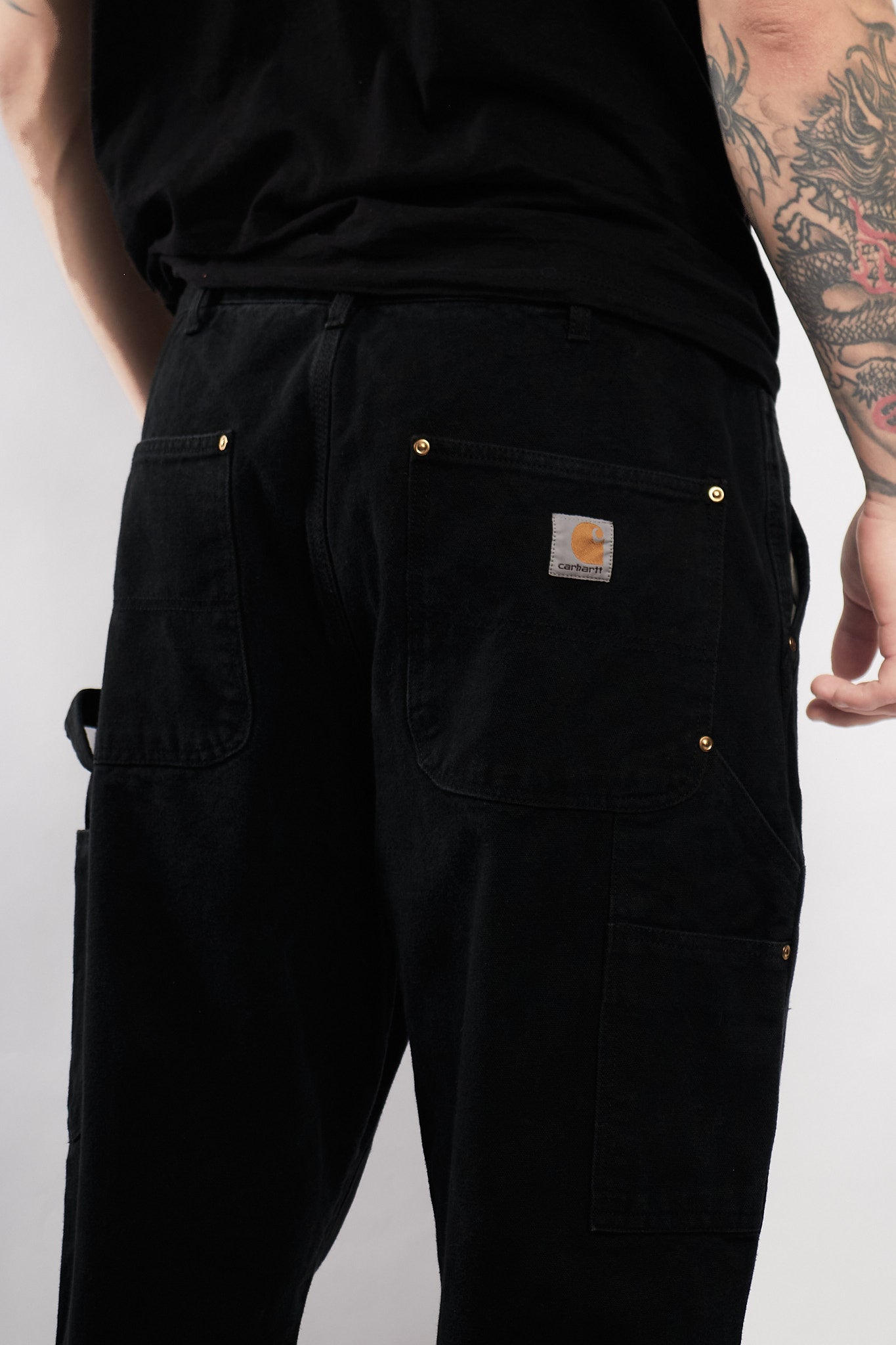 Vintage 2000 Carhartt Black Double Knee Carpenter Pant (32)