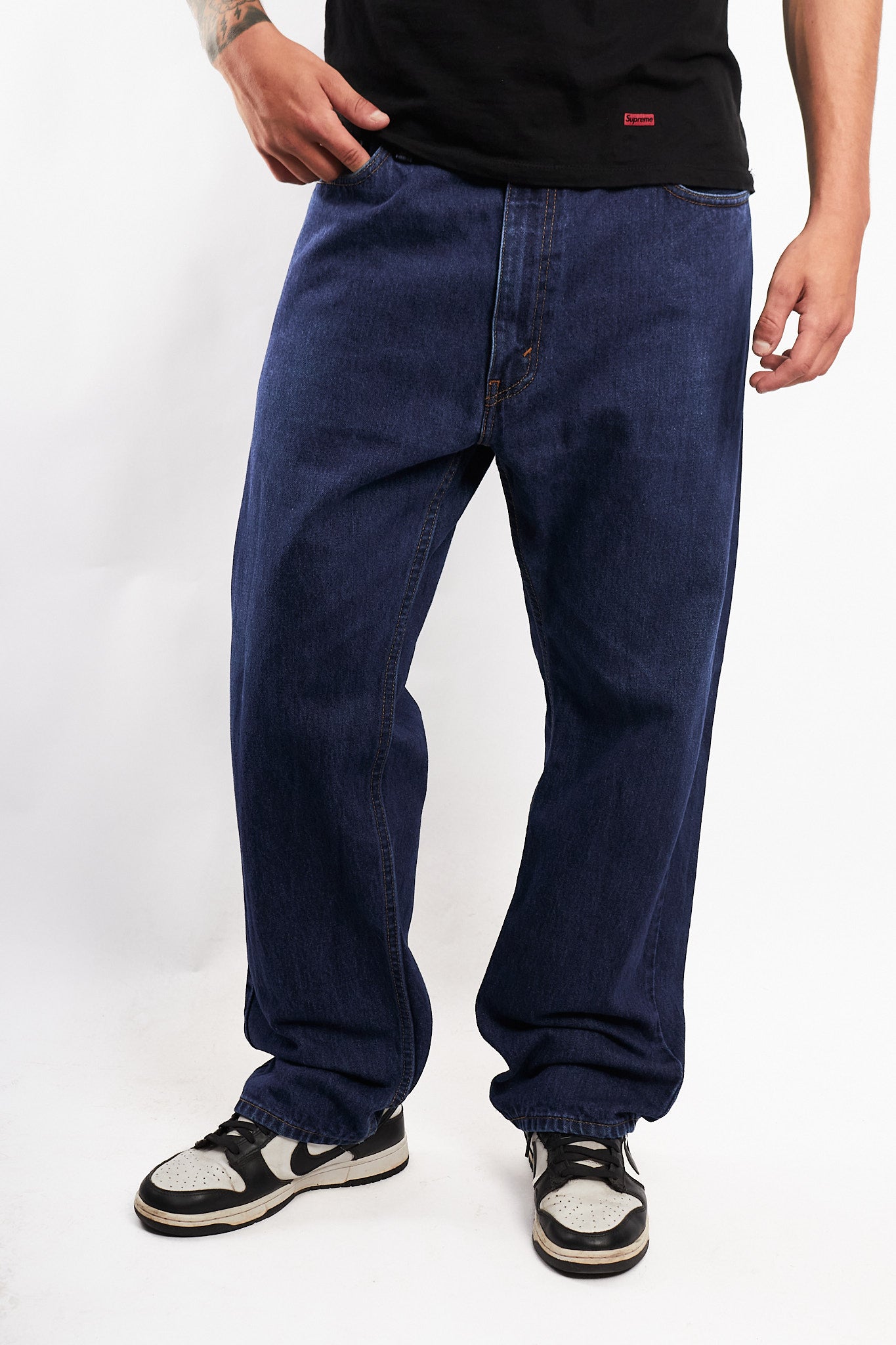 2017 Levi's Navy 505 Regular Straight Jean (36)