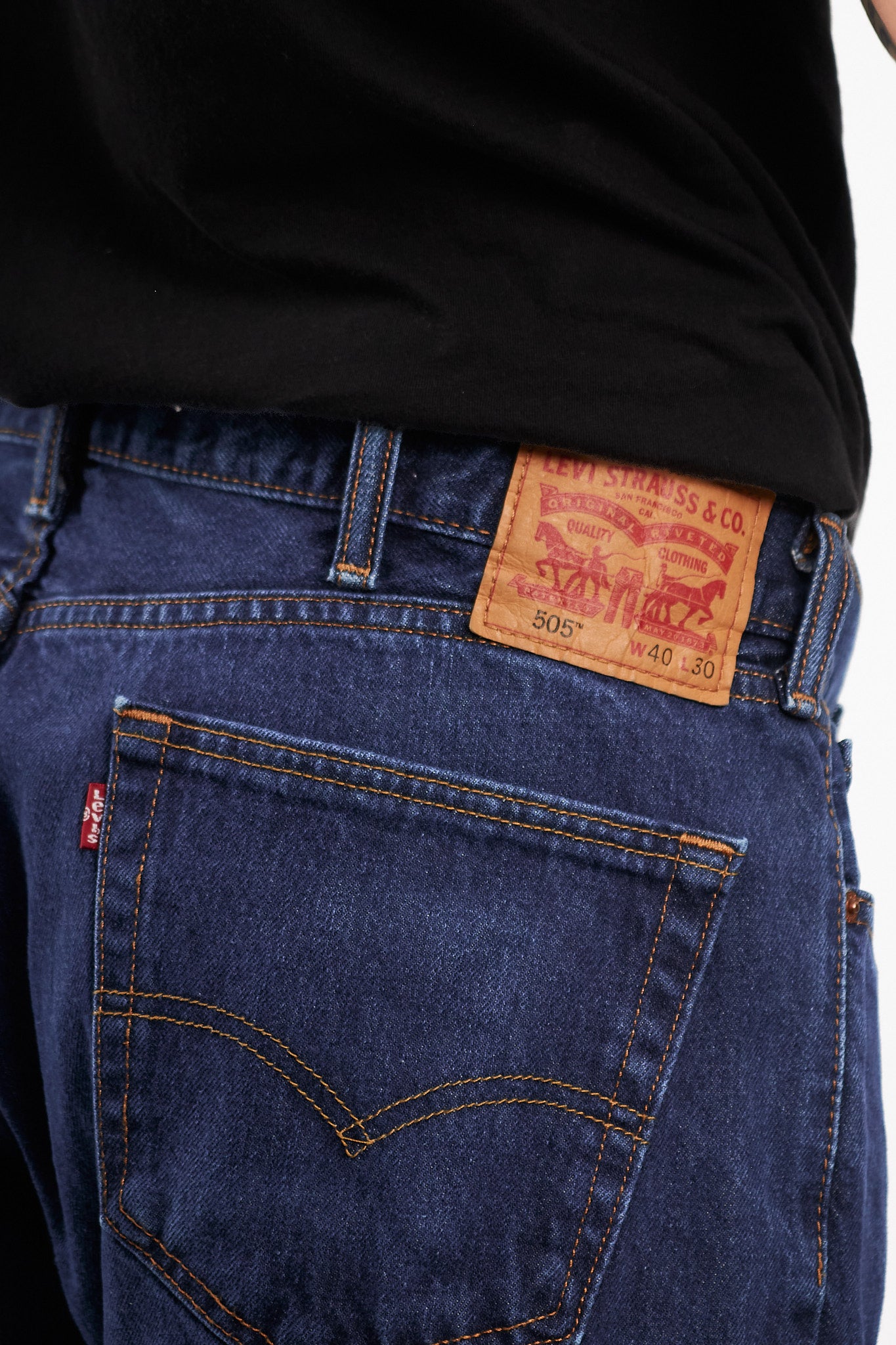 2017 Levi's Navy 505 Regular Straight Jean (36)