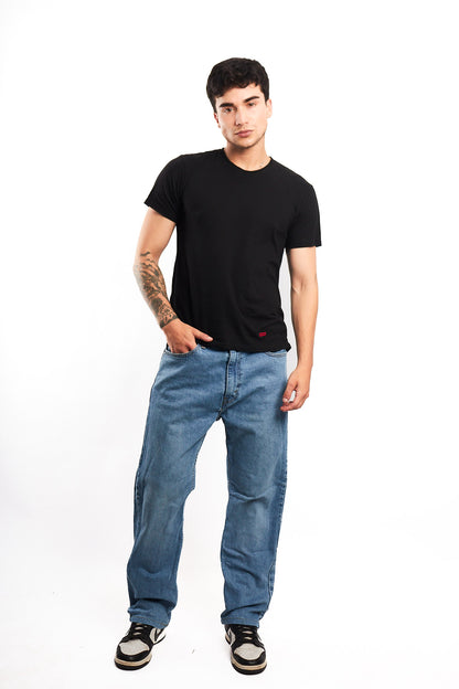 2019 Levi's Washed Blue 505 Regular Straight Jean (32)