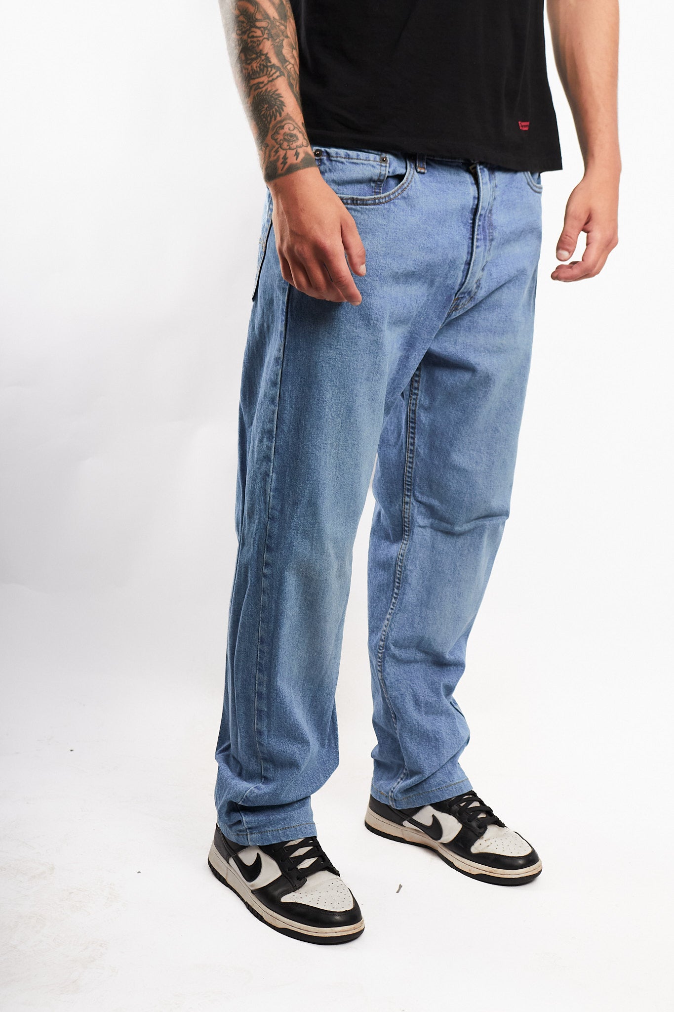 2019 Levi's Washed Blue 505 Regular Straight Jean (32)