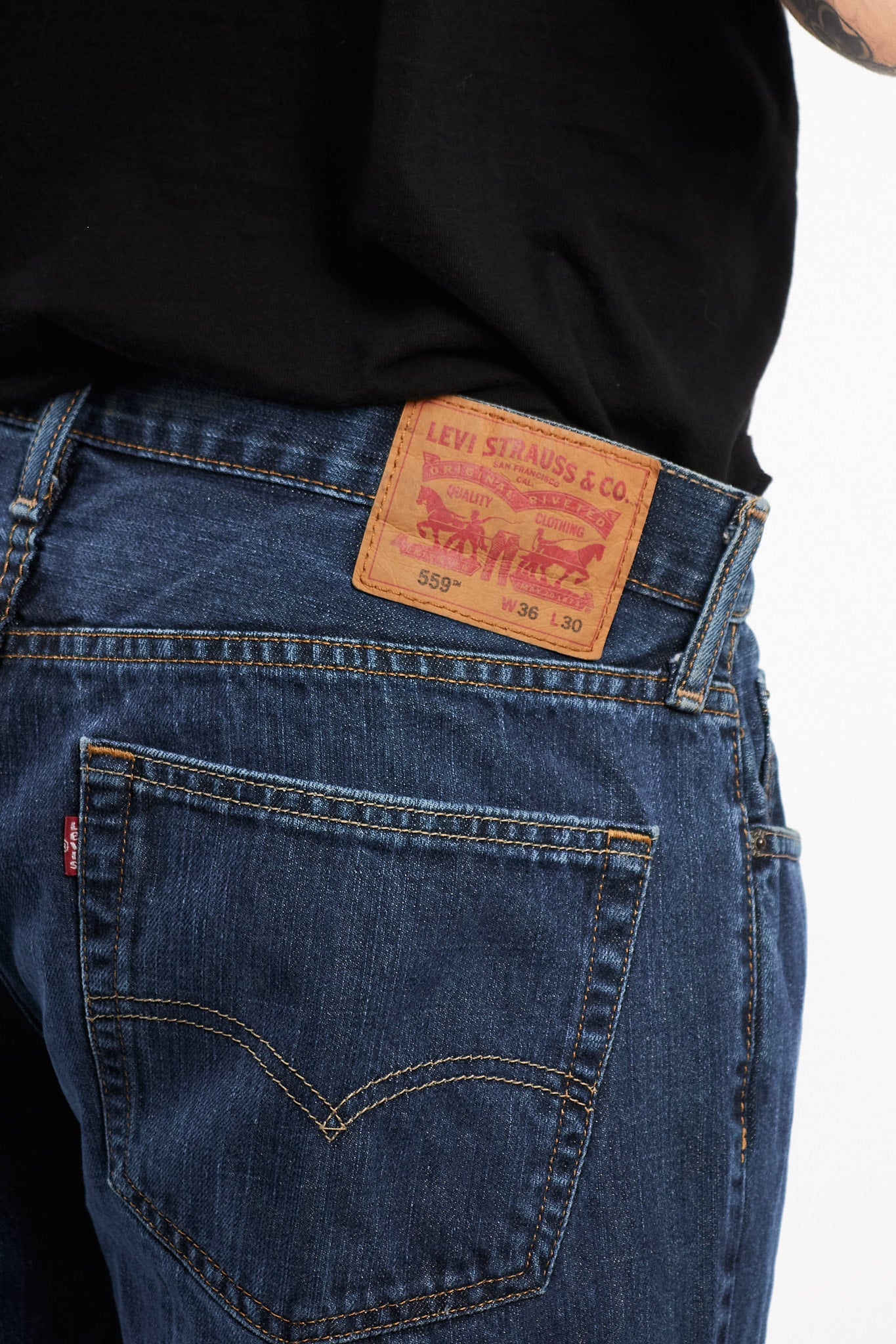 2017 Levis 559 Green Blue Relaxed Straight Jean (34)