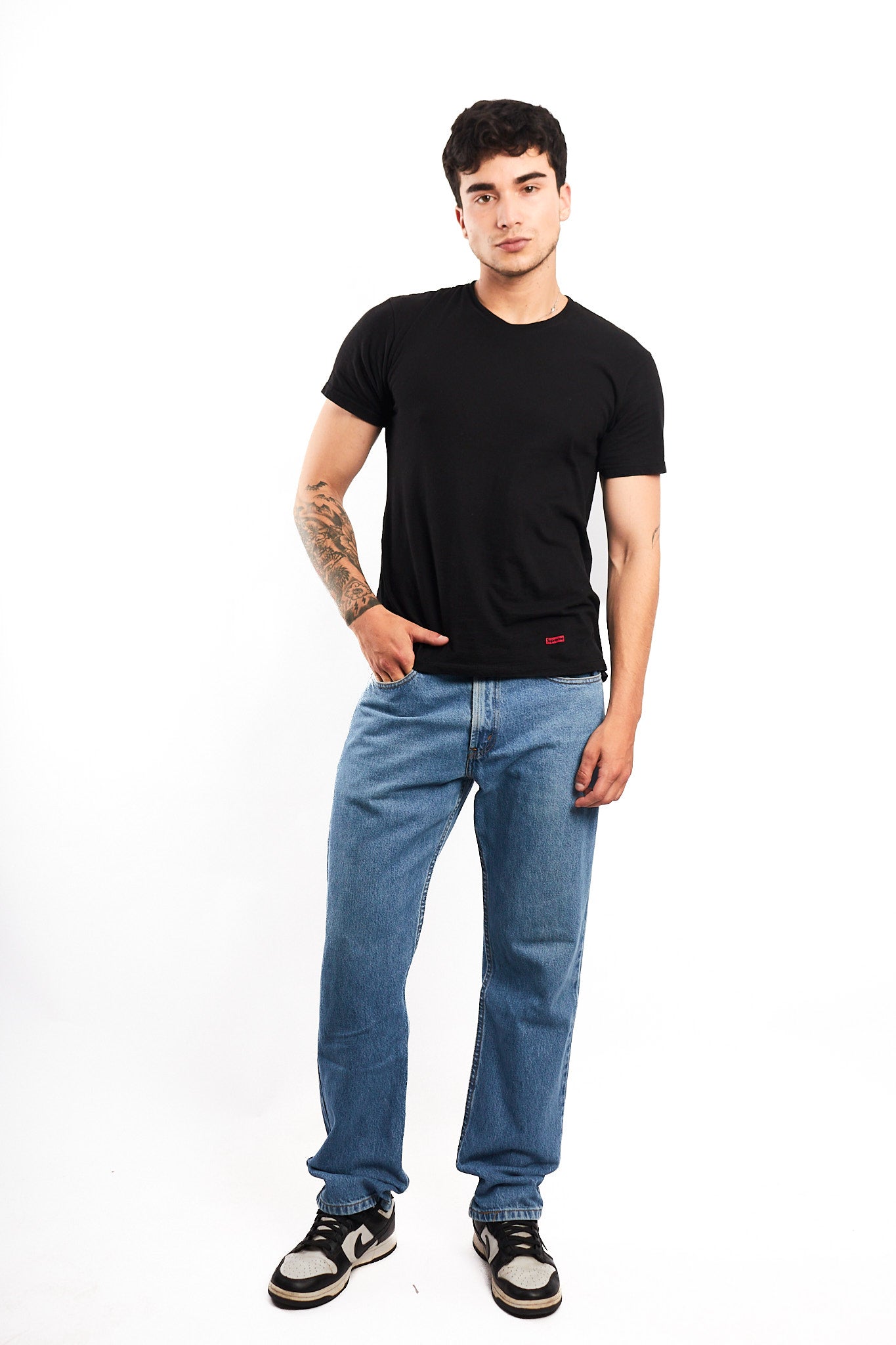 2007 Levi's Sky Blue 505 Regular Straight Fit Jean (32)