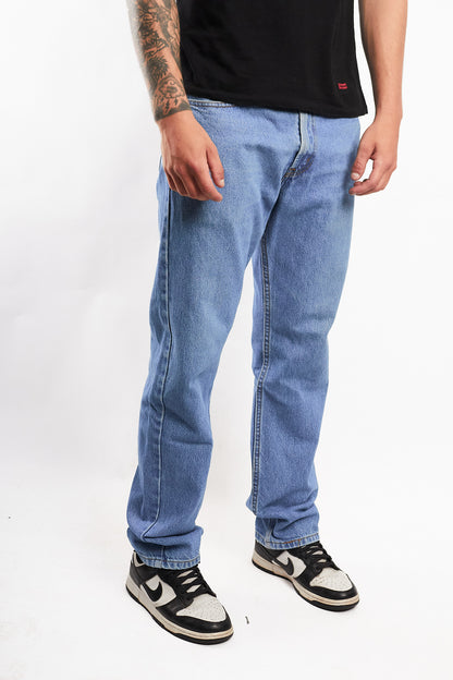 2007 Levi's Sky Blue 505 Regular Straight Fit Jean (32)