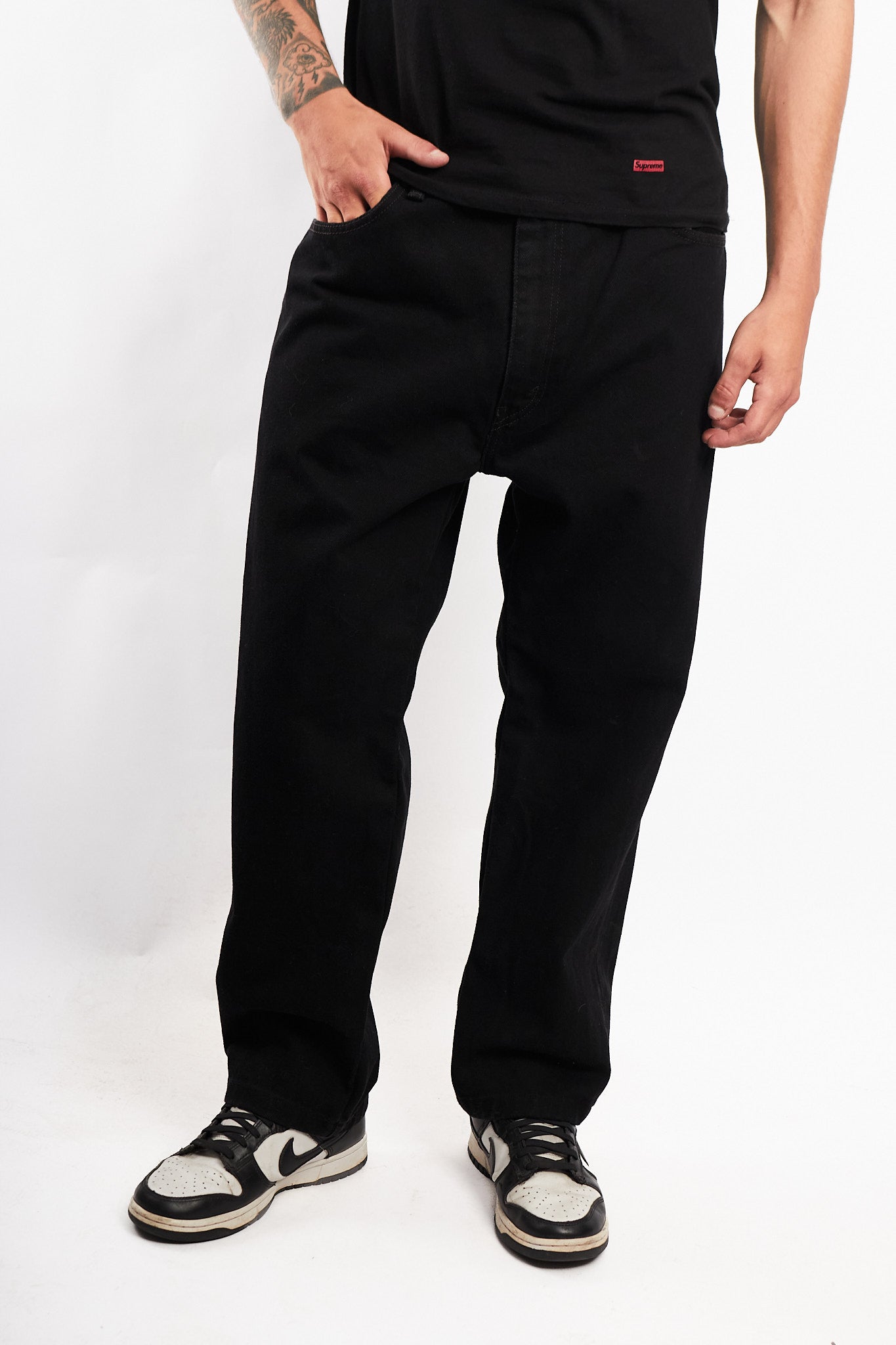 2017 Levi's Black 505 Classic Fit Jean (36)