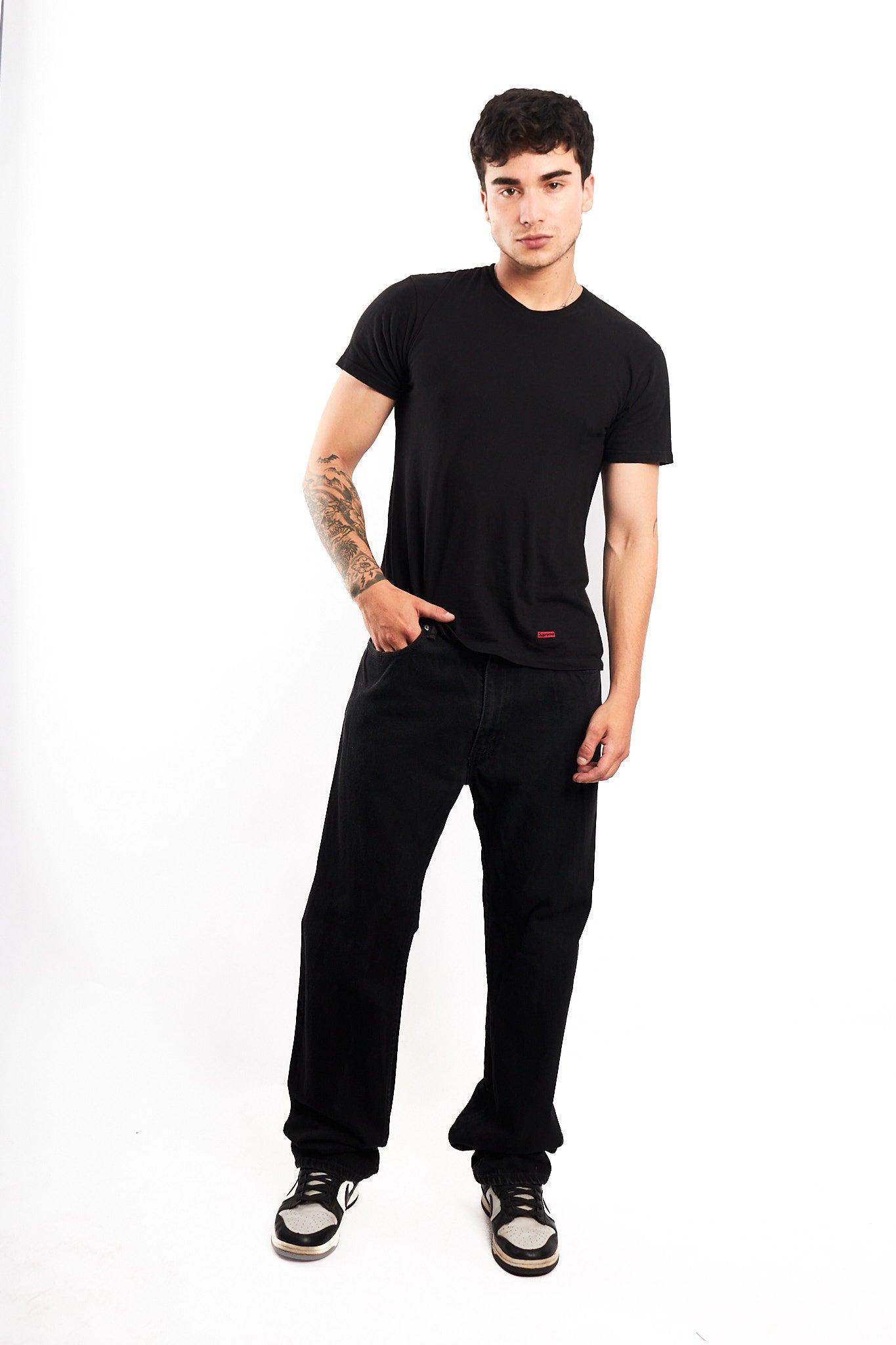 2015 Levi's Black 505 Regular Straight Jean (34)