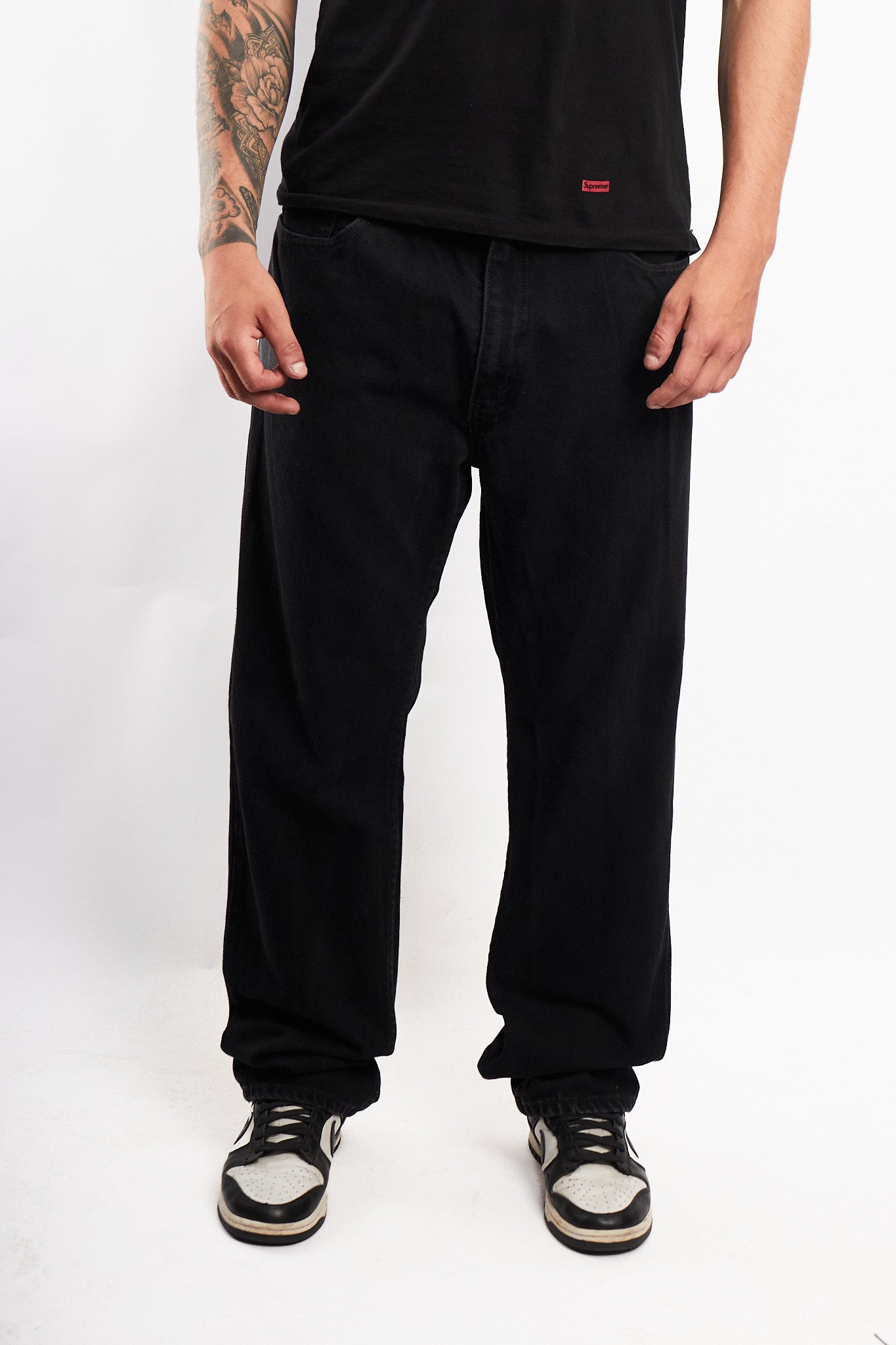 2015 Levi's Black 505 Regular Straight Jean (34)