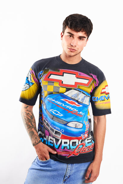 1990 Vintage Nascar Chevrolet Montecarlo AOP Tee (M)
