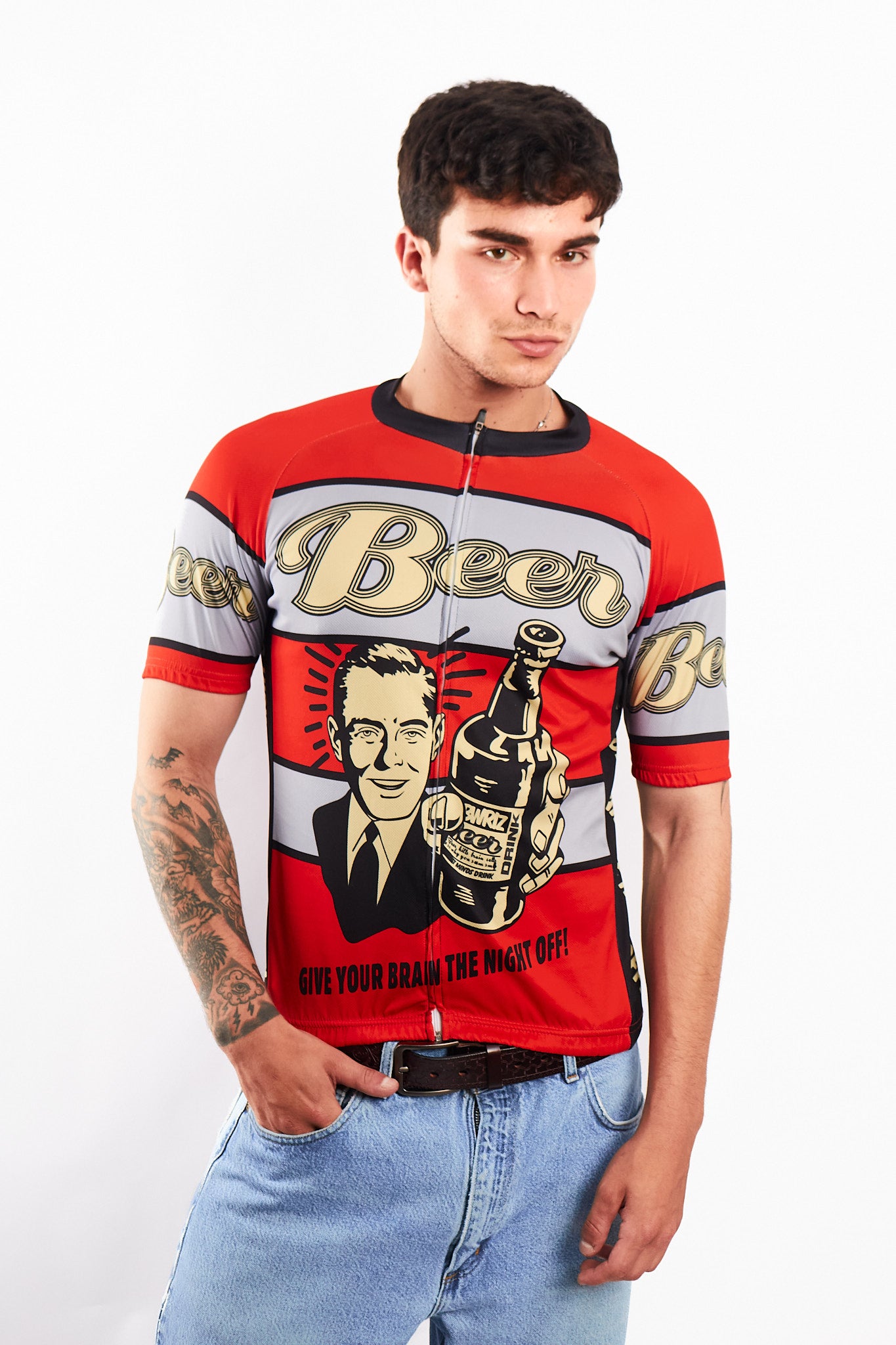 Vintage Cycling Jersey (S/M)