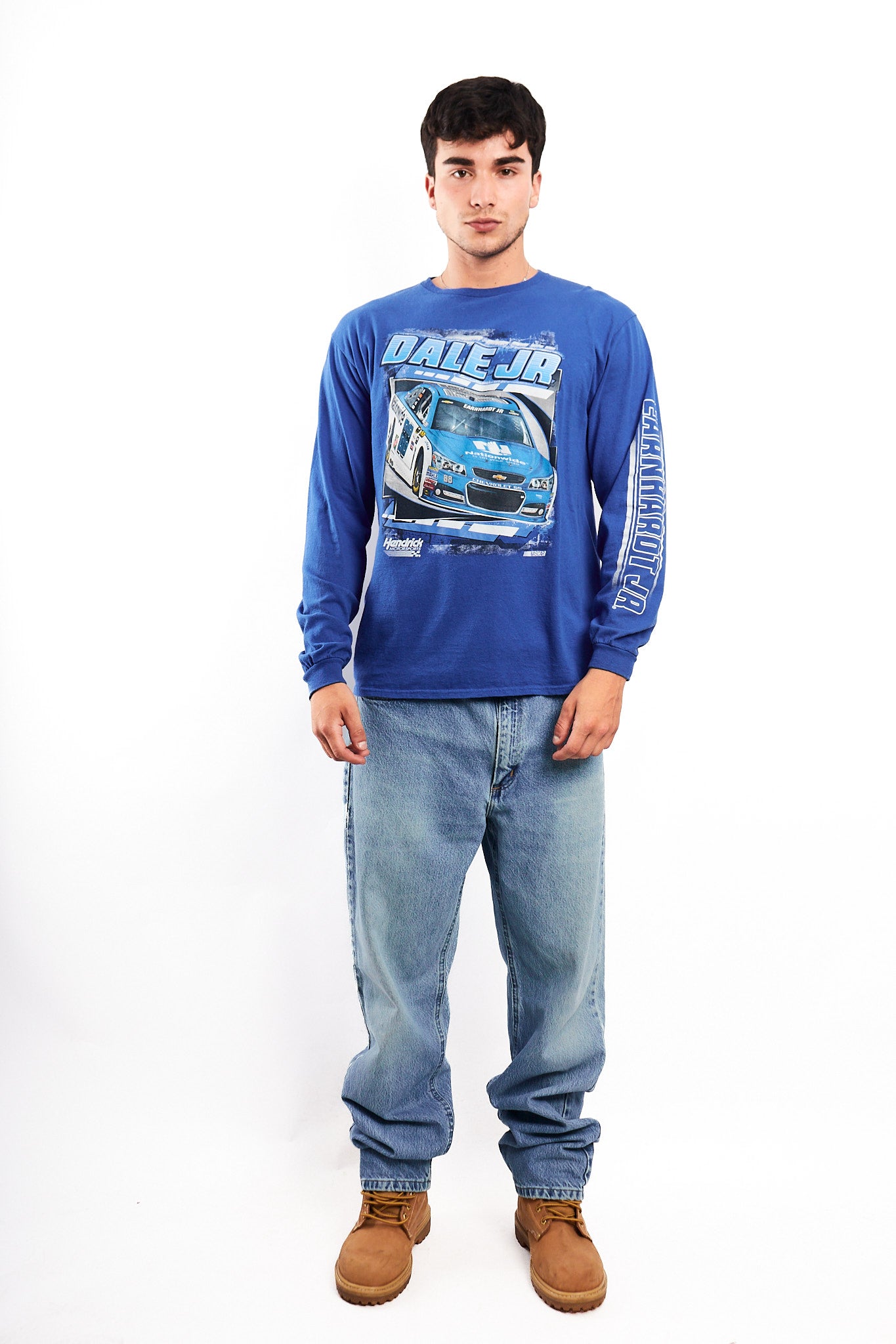2000 Vintage Nascar Chevrolet Dale Jr Spell Out Longsleeve (M)