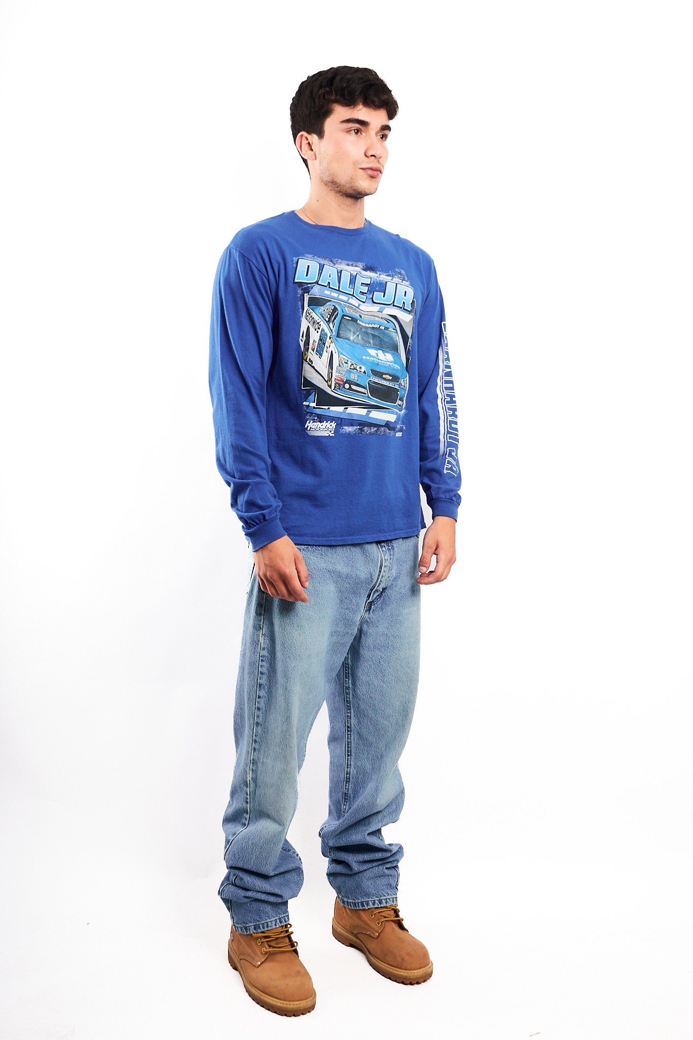 2000 Vintage Nascar Chevrolet Dale Jr Spell Out Longsleeve (M)