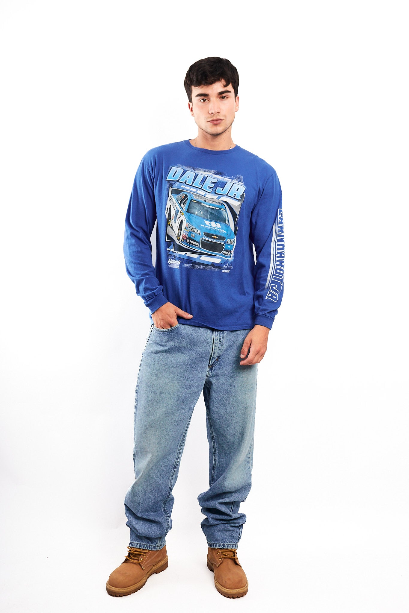 2000 Vintage Nascar Chevrolet Dale Jr Spell Out Longsleeve (M)