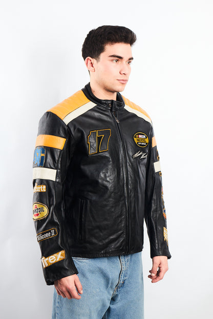 2004 Vintage Wilson x Chase Nascar Ford Racing Leather Racing Jacket (M)