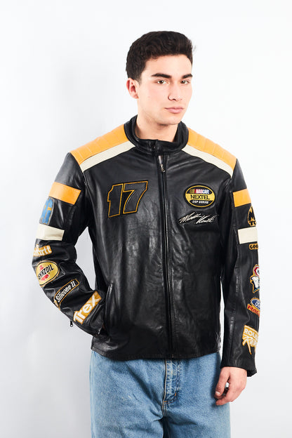 2004 Vintage Wilson x Chase Nascar Ford Racing Leather Racing Jacket (M)