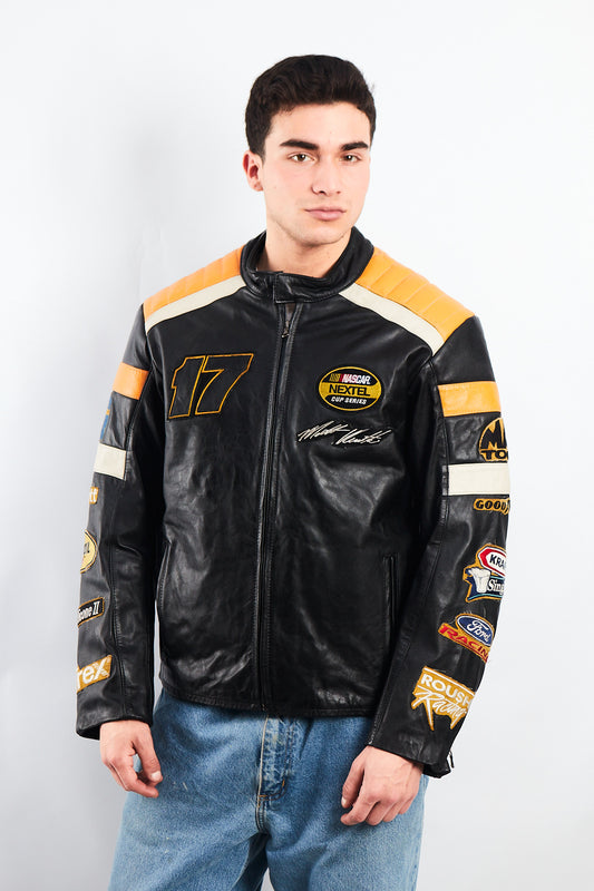 2004 Vintage Wilson x Chase Nascar Ford Racing Leather Racing Jacket (M)