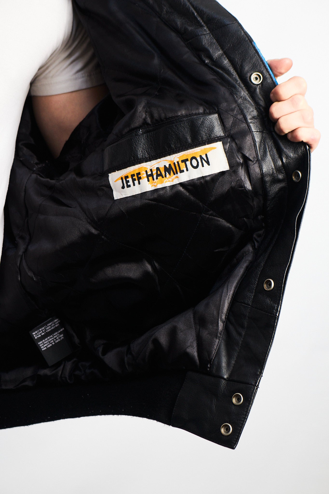 2000 Vintage Jeff Hamilton x Nascar Goodwrench Leather Racing Jacket (L/XL)