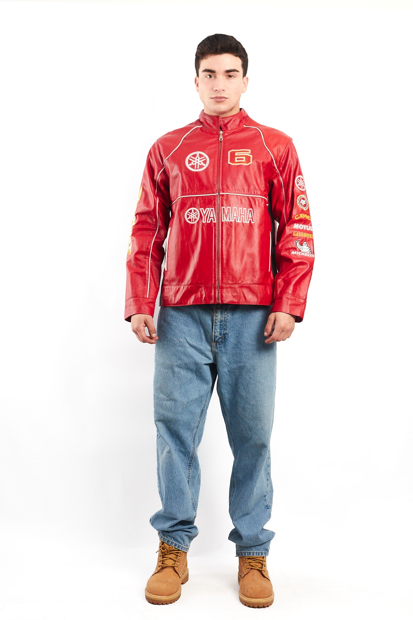 1990 Vintage Yamaha MotoGP Leather Moto Jacket (M)