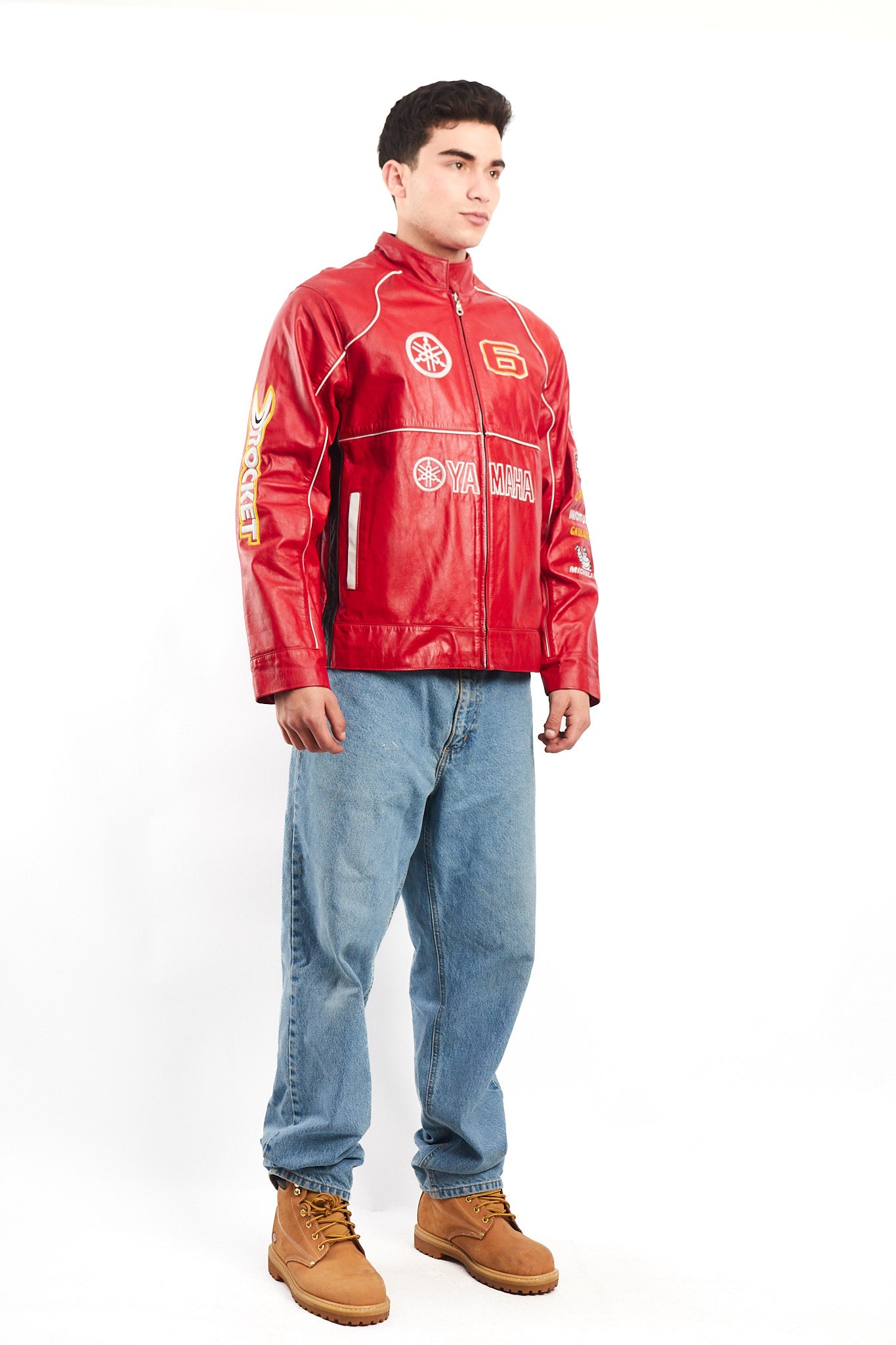 1990 Vintage Yamaha MotoGP Leather Moto Jacket (M)
