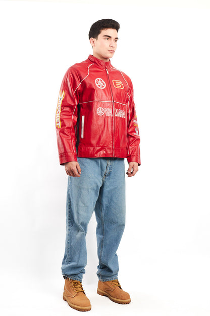 1990 Vintage Yamaha MotoGP Leather Moto Jacket (M)