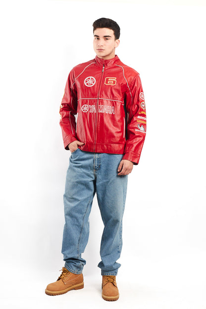 1990 Vintage Yamaha MotoGP Leather Moto Jacket (M)