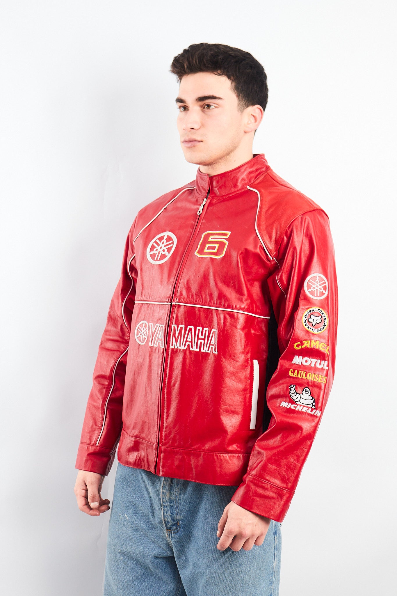 1990 Vintage Yamaha MotoGP Leather Moto Jacket (M)