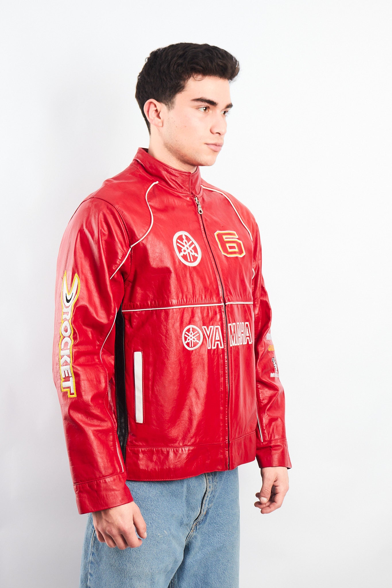 1990 Vintage Yamaha MotoGP Leather Moto Jacket (M)