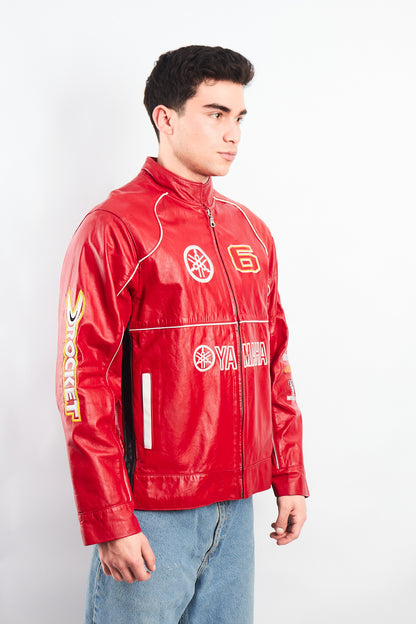 1990 Vintage Yamaha MotoGP Leather Moto Jacket (M)