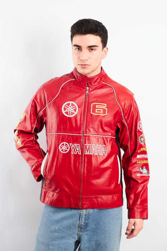 1990 Vintage Yamaha MotoGP Leather Moto Jacket (M)