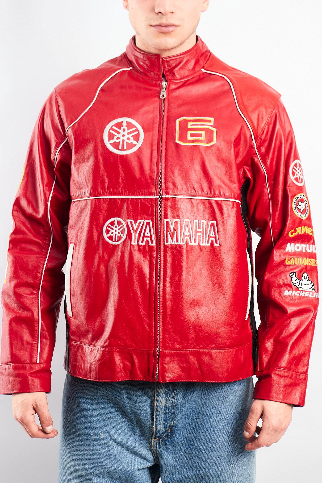 1990 Vintage Yamaha MotoGP Leather Moto Jacket (M)