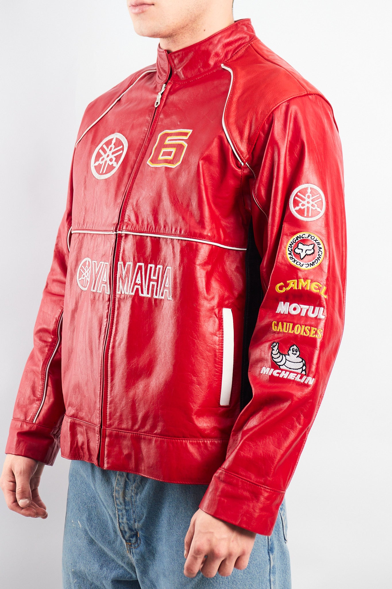 1990 Vintage Yamaha MotoGP Leather Moto Jacket (M)