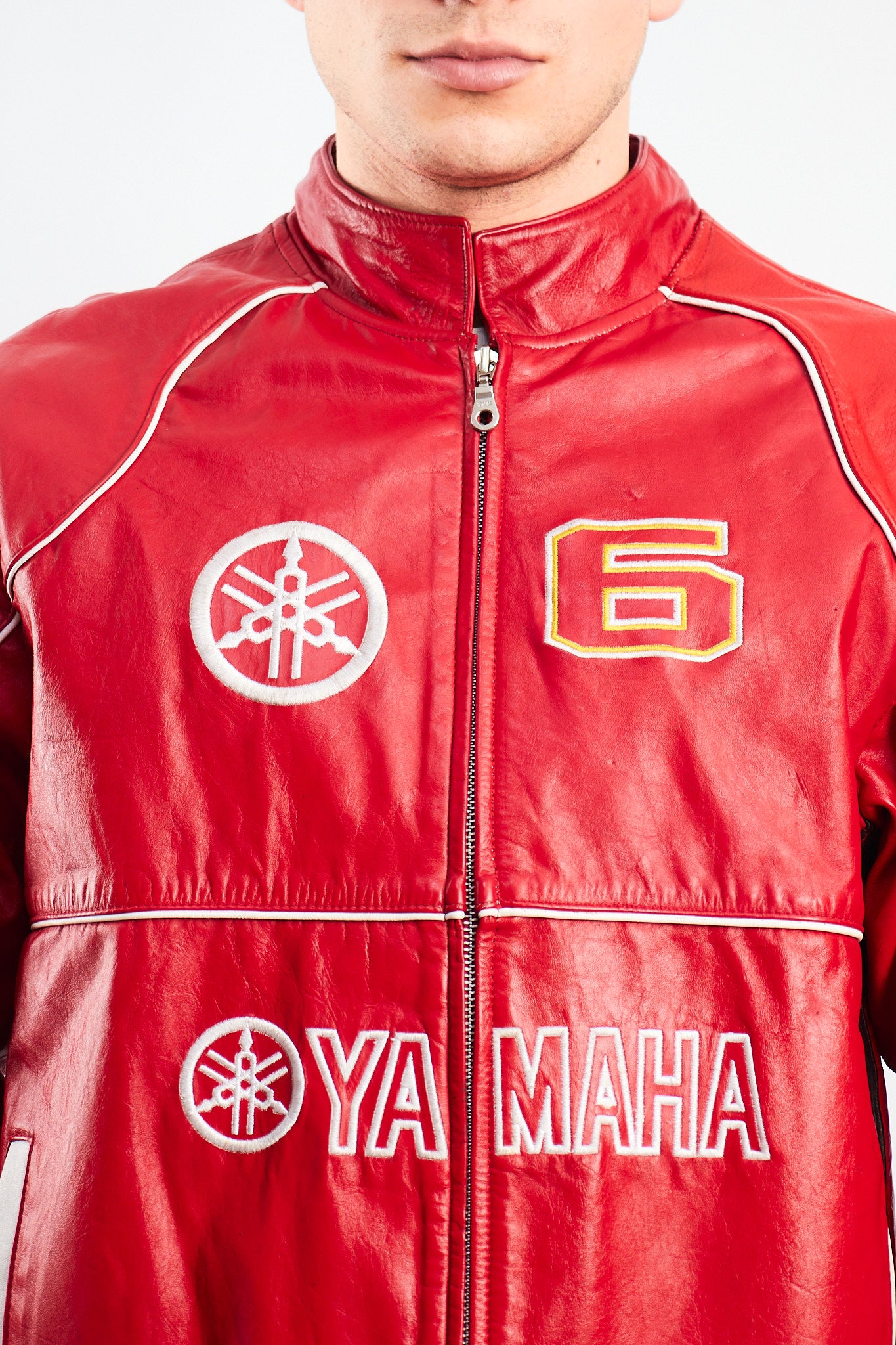 1990 Vintage Yamaha MotoGP Leather Moto Jacket (M)