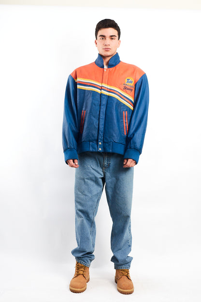 2001 Vintage Jeff Hamilton Nascar Tide Leather Racing Jacket (M/L)