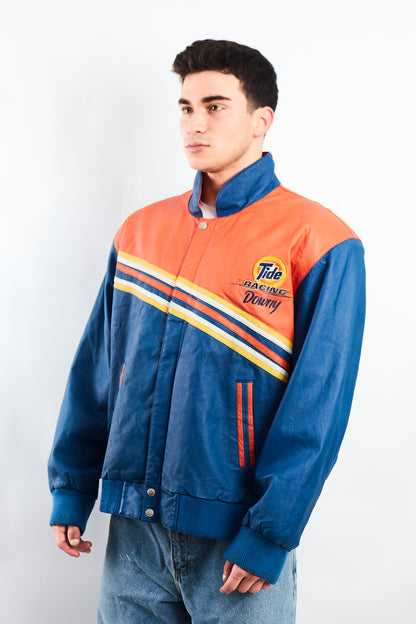 2001 Vintage Jeff Hamilton Nascar Tide Leather Racing Jacket (M/L)