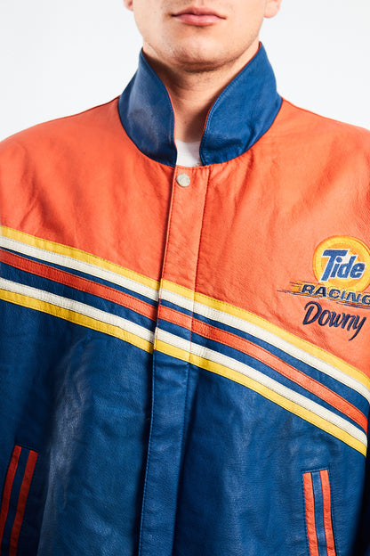2001 Vintage Jeff Hamilton Nascar Tide Leather Racing Jacket (M/L)