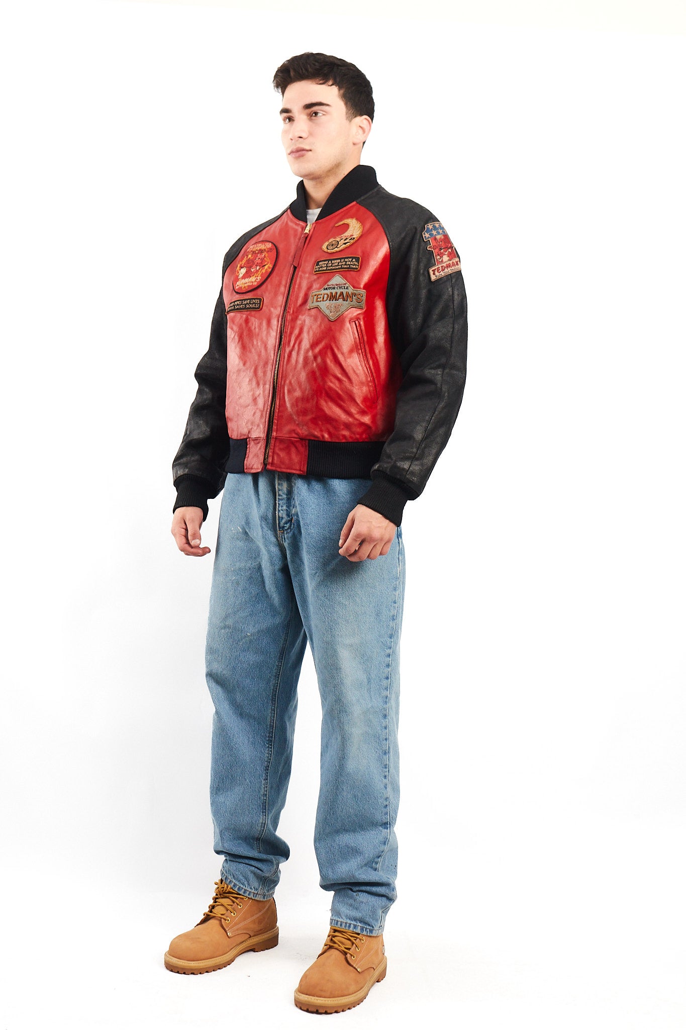 1991 Vintage Tedman Limited Edition Biker Leather Jacket (M/L)